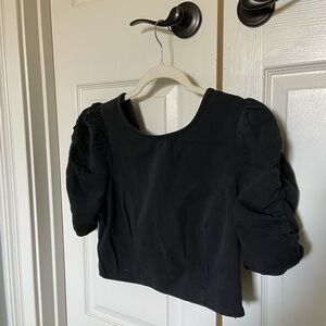 Elegant Black Women's crop Top